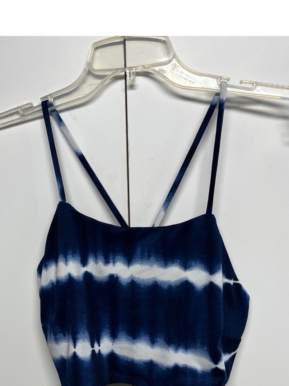 Venus Navy Tie Dye 2 Piece Crop Top Maxi Skirt Set M - Picture 5 of 11